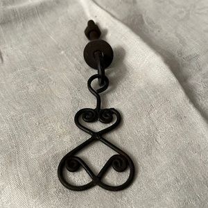 Pair of Anthropologie iron drawer pull in lotus